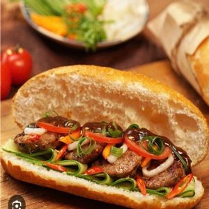 Bánh mì thịt xiên nướng